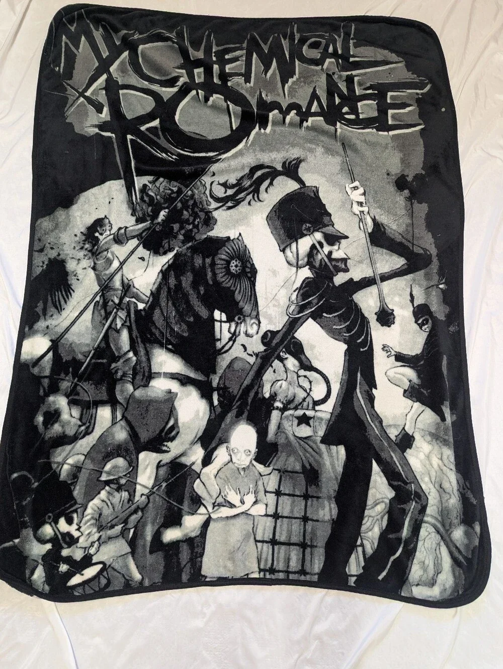 My Chemical Romance MCR Welcome To The Black Parade Plush Throw Blanket Emo Punk